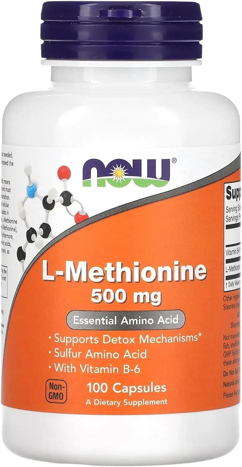 NOW SUPPLEMENTS - Now Supplements L-Methionine 500Mg. 100 Capsulas - The Red Vitamin MX - Suplementos Alimenticios - {{ shop.shopifyCountryName }}