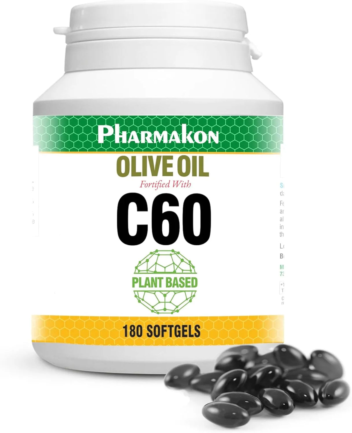 PHARMAKON - PHARMAKON C60 Enriched Olive Oil 180 Capsulas Blandas - The Red Vitamin MX - Suplementos Alimenticios - {{ shop.shopifyCountryName }}