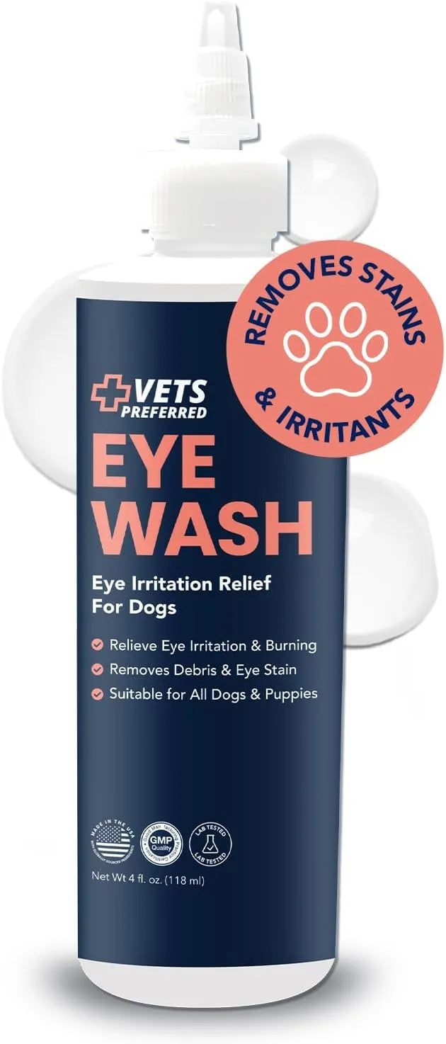 VETS PREFERRED - Vets Preferred Eye Cleaner for Dogs 4 Fl.Oz. - The Red Vitamin MX - Cuidado De Los Ojos De Los Perros - {{ shop.shopifyCountryName }}