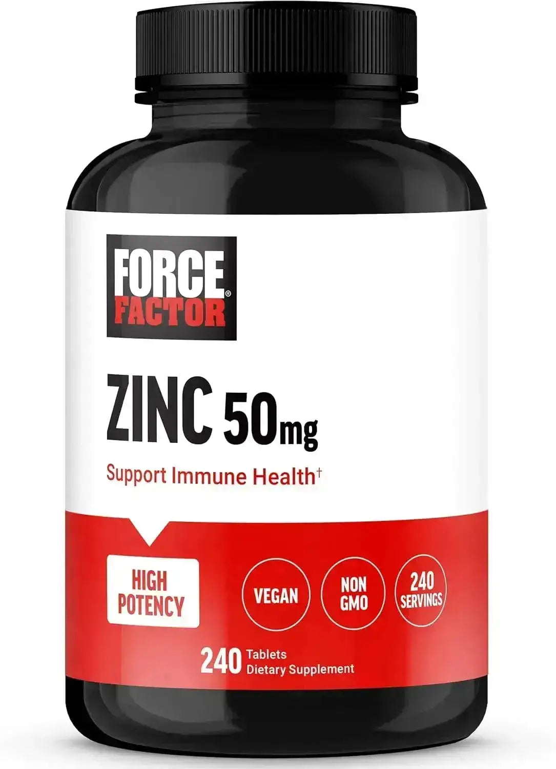 FORCE FACTOR - Force Factor Zinc 50Mg. 240 Tabletas - The Red Vitamin MX - Suplementos Alimenticios - {{ shop.shopifyCountryName }}