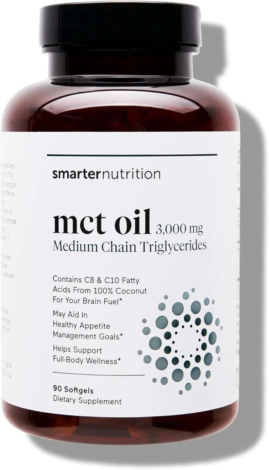 SMARTER NUTRITION - Smarter Nutrition MCT Oil 90 Capsulas Blandas - The Red Vitamin MX - Suplementos Alimenticios - {{ shop.shopifyCountryName }}