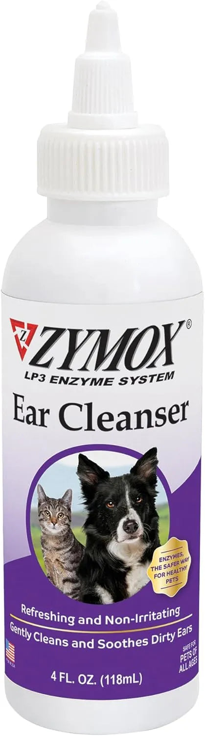 ZYMOX - Zymox Ear Cleanser Solution for Dogs and Cats 4 Fl.Oz. - The Red Vitamin MX - Cuidado Del Oído De Perros - {{ shop.shopifyCountryName }}