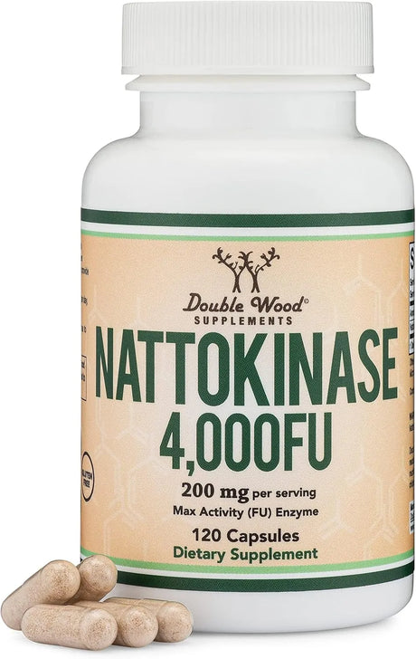 DOUBLE WOOD SUPPLEMENTS - Double Wood Supplements Nattokinase 4,000 FU 120 Capsulas - The Red Vitamin MX - Suplementos Alimenticios - {{ shop.shopifyCountryName }}