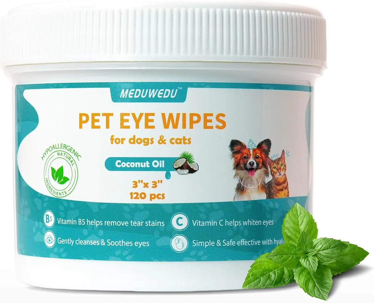 MEDUWEDU - MEDUWEDU Eyes Wipes for Dogs & Cats Mint Scent 120 Toallitas - The Red Vitamin MX - Cuidado De Los Ojos De Los Perros - {{ shop.shopifyCountryName }}