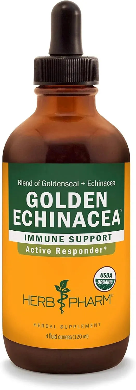 HERB PHARM - Herb Pharm Certified Organic Golden Echinacea Liquid Extract 4 Fl.Oz. - The Red Vitamin MX - Suplementos Alimenticios - {{ shop.shopifyCountryName }}
