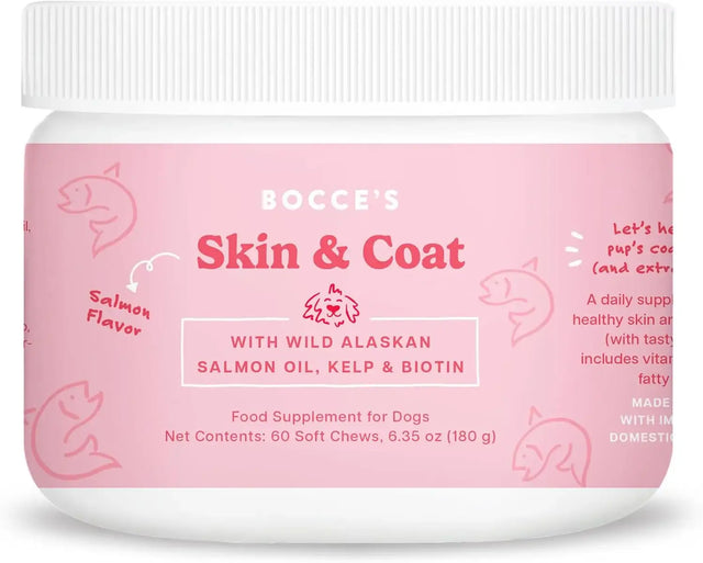 BOCCE'S BAKERY - Bocce's Bakery Skin & Coat Supplement for Dogs 60 Masticables - The Red Vitamin MX - Remedios Para La Picazón De Perros - {{ shop.shopifyCountryName }}
