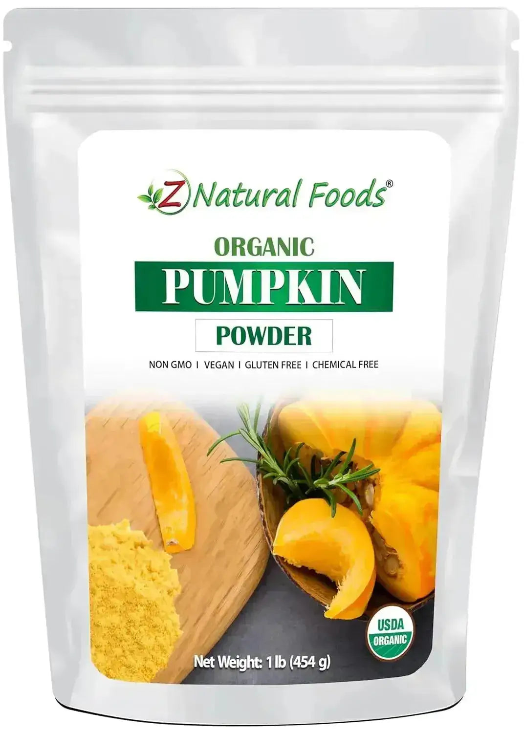 Z NATURAL FOODS - Z Natural Foods Organic Pumpkin Powder 454Gr. - The Red Vitamin MX - Suplementos Alimenticios - {{ shop.shopifyCountryName }}