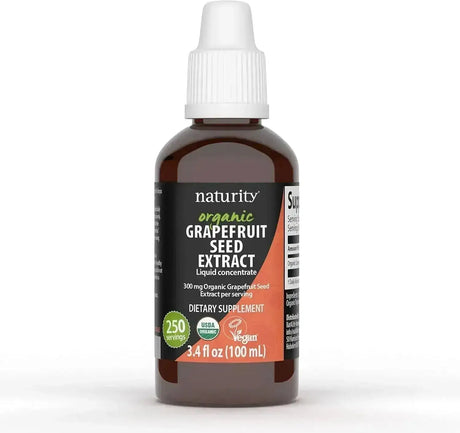 NATURITY - Naturity Organic Grapefruit Seed Extract 300Mg. 100Ml. - The Red Vitamin MX - Suplementos Alimenticios - {{ shop.shopifyCountryName }}