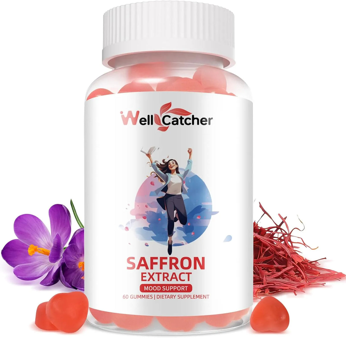 WELLCATCHER - Wellcatcher Saffron Gummies 60 Gomitas - The Red Vitamin MX - Suplementos Alimenticios - {{ shop.shopifyCountryName }}
