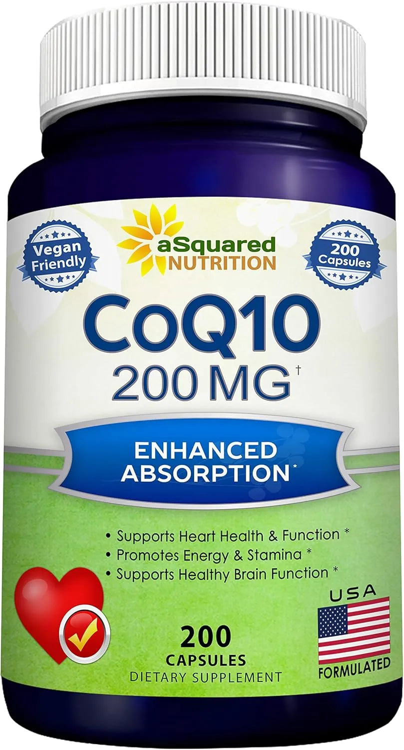 ASQUARED NUTRITION - aSquared Nutrition CoQ10 200Mg. 200 Capsulas - The Red Vitamin MX - Suplementos Alimenticios - {{ shop.shopifyCountryName }}