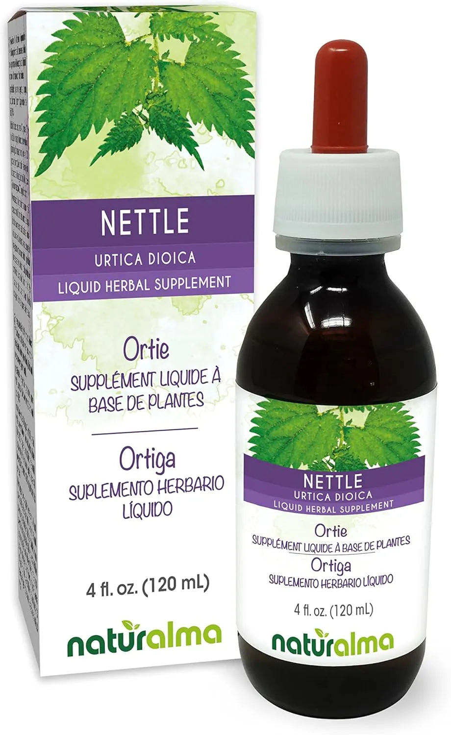 NATURALMA - Naturalma Nettle Leaf and Root Alcohol-Free Tincture 4 Fl.Oz. - The Red Vitamin MX - Suplementos Alimenticios - {{ shop.shopifyCountryName }}
