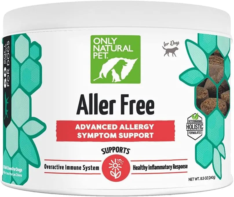 ONLY NATURAL PET - ONLY NATURAL PET AllerFree Advanced Allergy Support for Dogs 60 Masticables - The Red Vitamin MX - Remedios Para La Picazón De Perros - {{ shop.shopifyCountryName }}