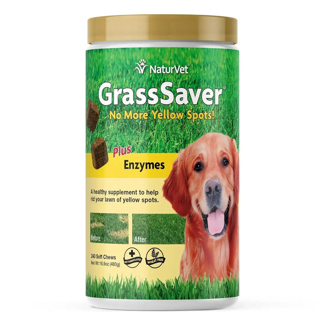 NATURVET - NaturVet GrassSaver Supplement for Dogs 240 Masticables - The Red Vitamin MX - Salud De Tracto Urinario Para Perros - {{ shop.shopifyCountryName }}