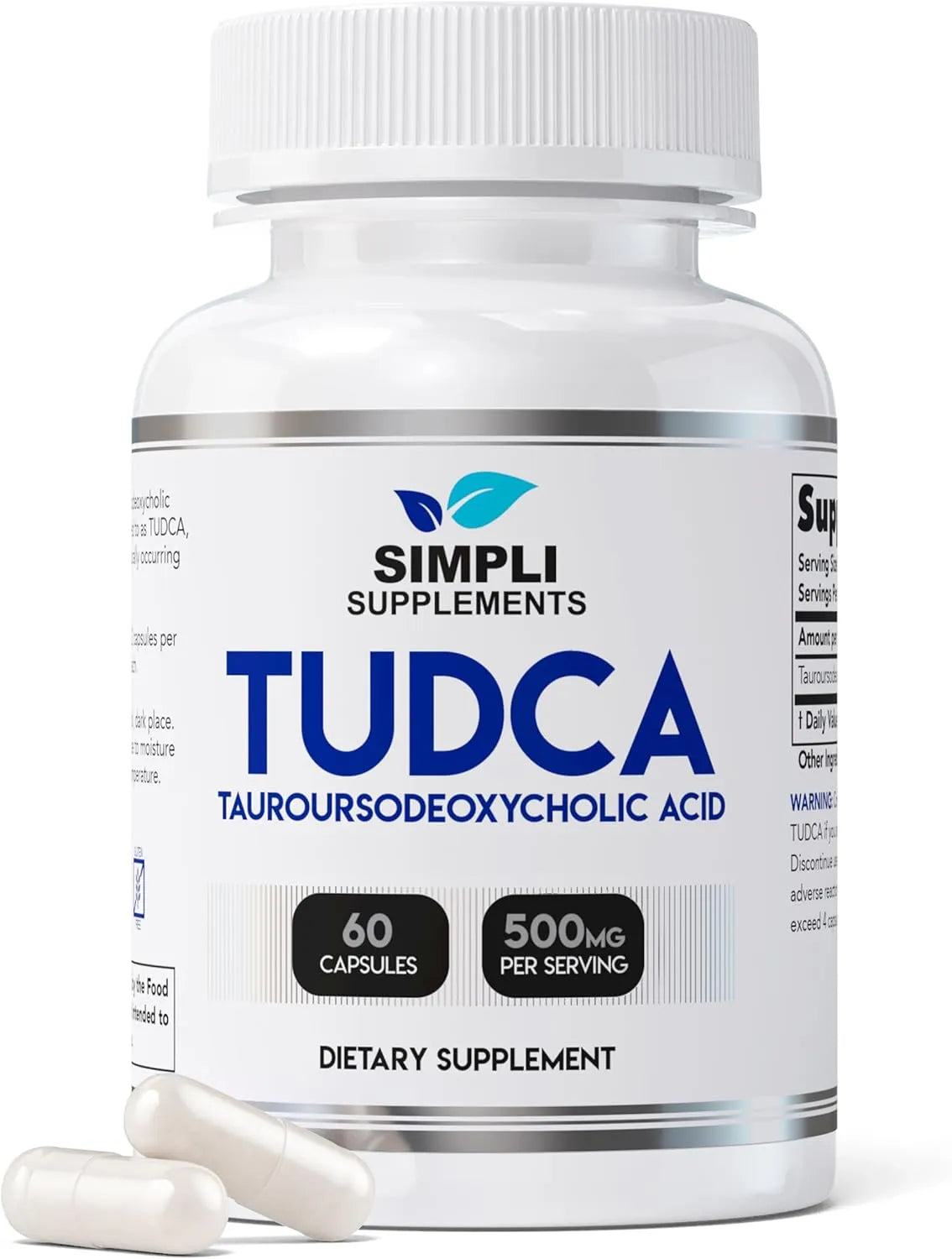 SIMPLI SUPPLEMENTS - Simpli Supplements TUDCA 500Mg. 60 Capsulas - The Red Vitamin MX - Suplementos Alimenticios - {{ shop.shopifyCountryName }}