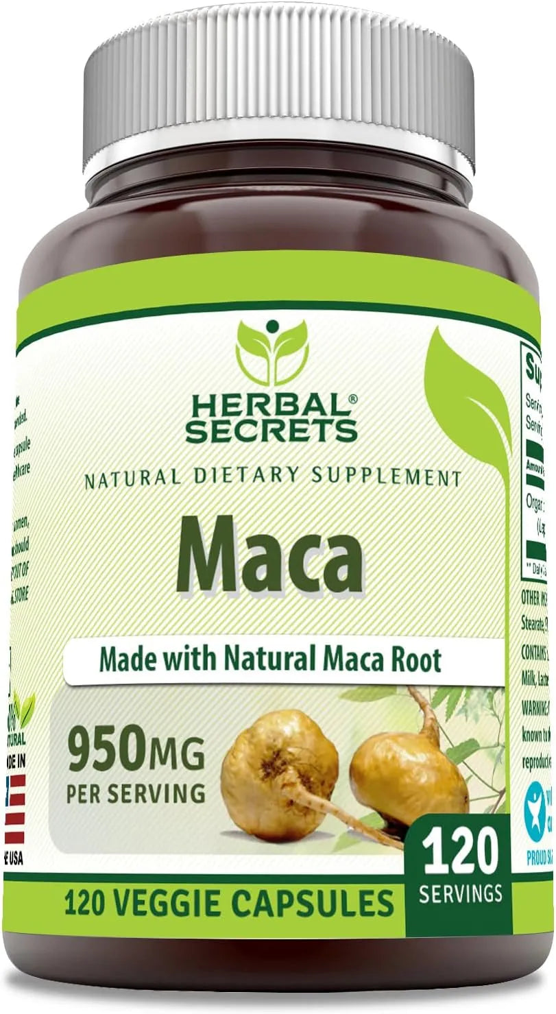 HERBAL SECRETS - Herbal Secrets Maca 950Mg. 120 Capsulas - The Red Vitamin MX - Suplementos Alimenticios - {{ shop.shopifyCountryName }}