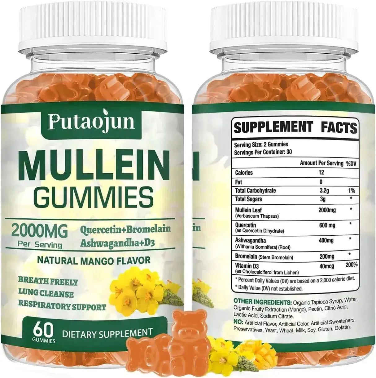 PUTAOJUN - Putaojun Mullein Gummies 60 Gomitas - The Red Vitamin MX - Suplementos Alimenticios - {{ shop.shopifyCountryName }}
