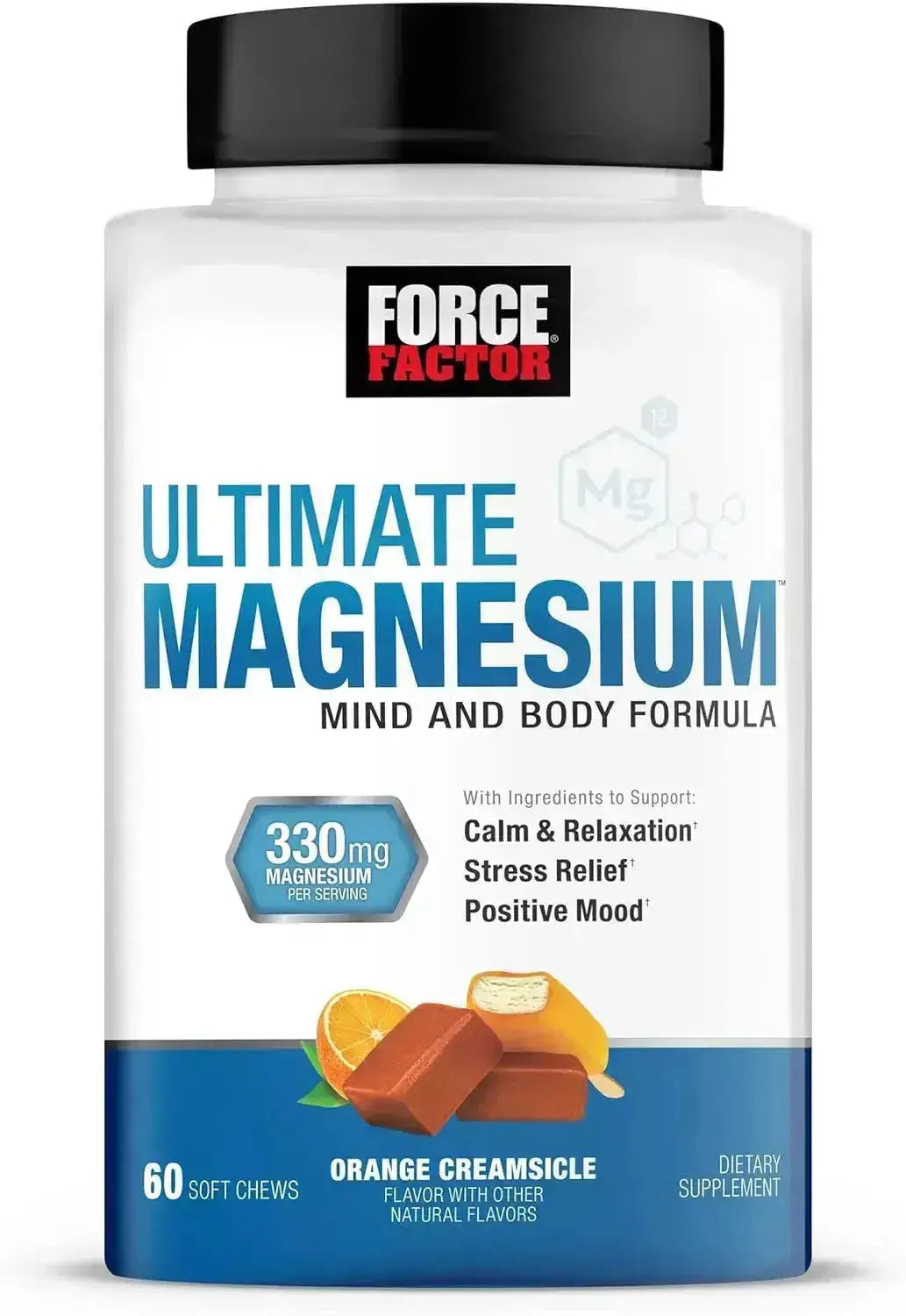FORCE FACTOR - Force Factor Ultimate Magnesium Orange Creamsicle Flavor 60 Masticables - The Red Vitamin MX - Suplementos Alimenticios - {{ shop.shopifyCountryName }}