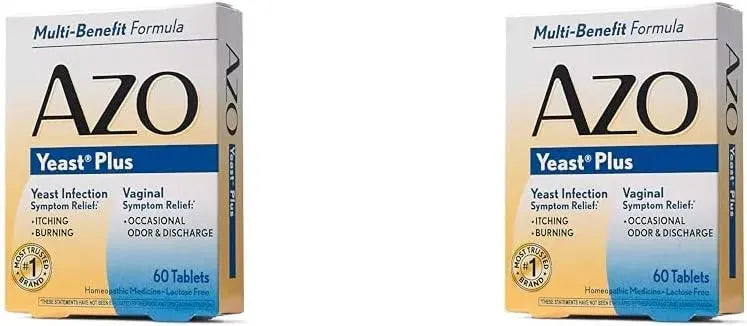 AZO - AZO Yeast Plus Dual Relief 60 Tabletas 2 Pack - The Red Vitamin MX - Suplementos Alimenticios - {{ shop.shopifyCountryName }}