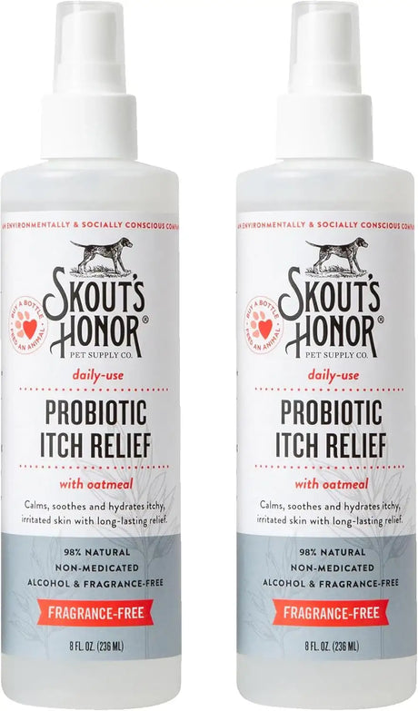 SKOUT'S HONOR - SKOUT'S HONOR Probiotic Itch Relief Spray for Pets 8 Fl.Oz. 2 Pack - The Red Vitamin MX - Remedios Para La Picazón De Perros - {{ shop.shopifyCountryName }}