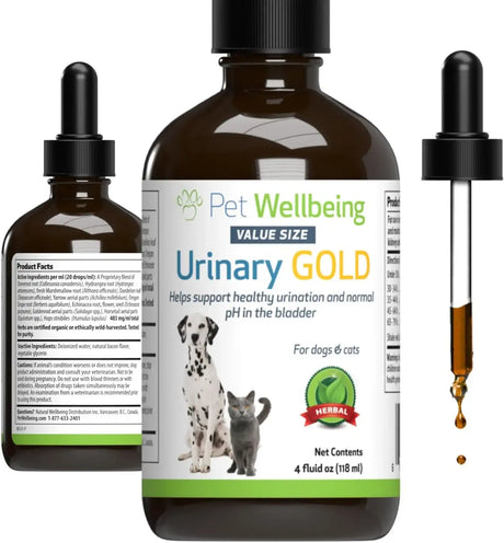 PET WELLBEING - Pet Wellbeing Urinary Gold for Dogs 4 Fl.Oz. - The Red Vitamin MX - Salud De Tracto Urinario Para Perros - {{ shop.shopifyCountryName }}