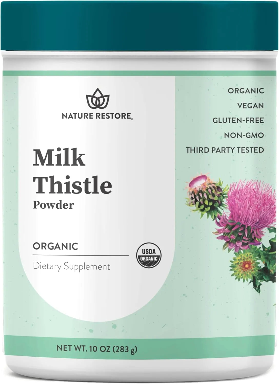 NATURE RESTORE - Nature Restore USDA Certified Organic Milk Thistle Seed Powder 283Gr. - The Red Vitamin MX - Suplementos Alimenticios - {{ shop.shopifyCountryName }}