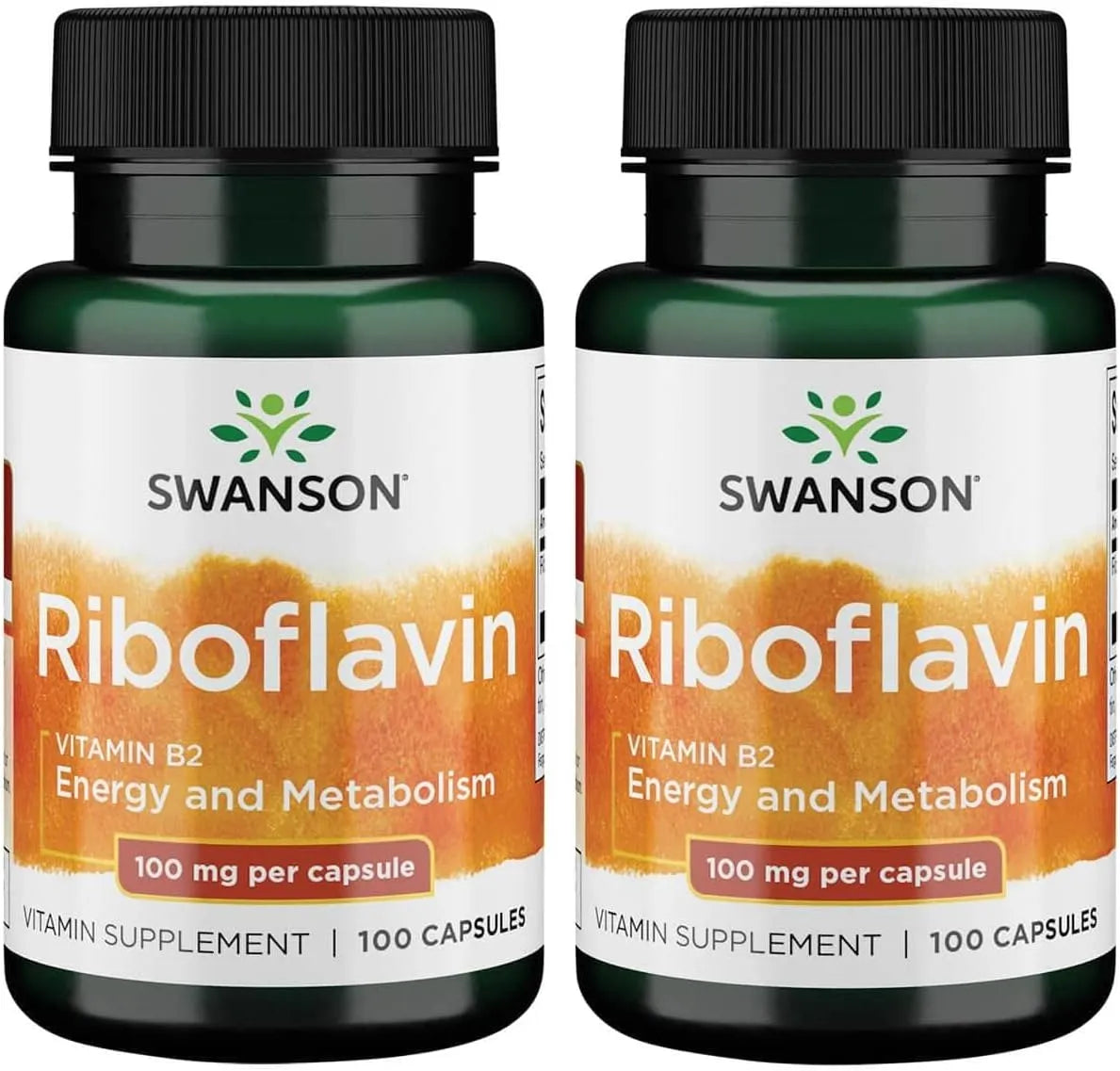 SWANSON - Swanson Vitamin B2 Riboflavin 100Mg. 100 Capsulas 2 Pack - The Red Vitamin MX - Suplementos Alimenticios - {{ shop.shopifyCountryName }}