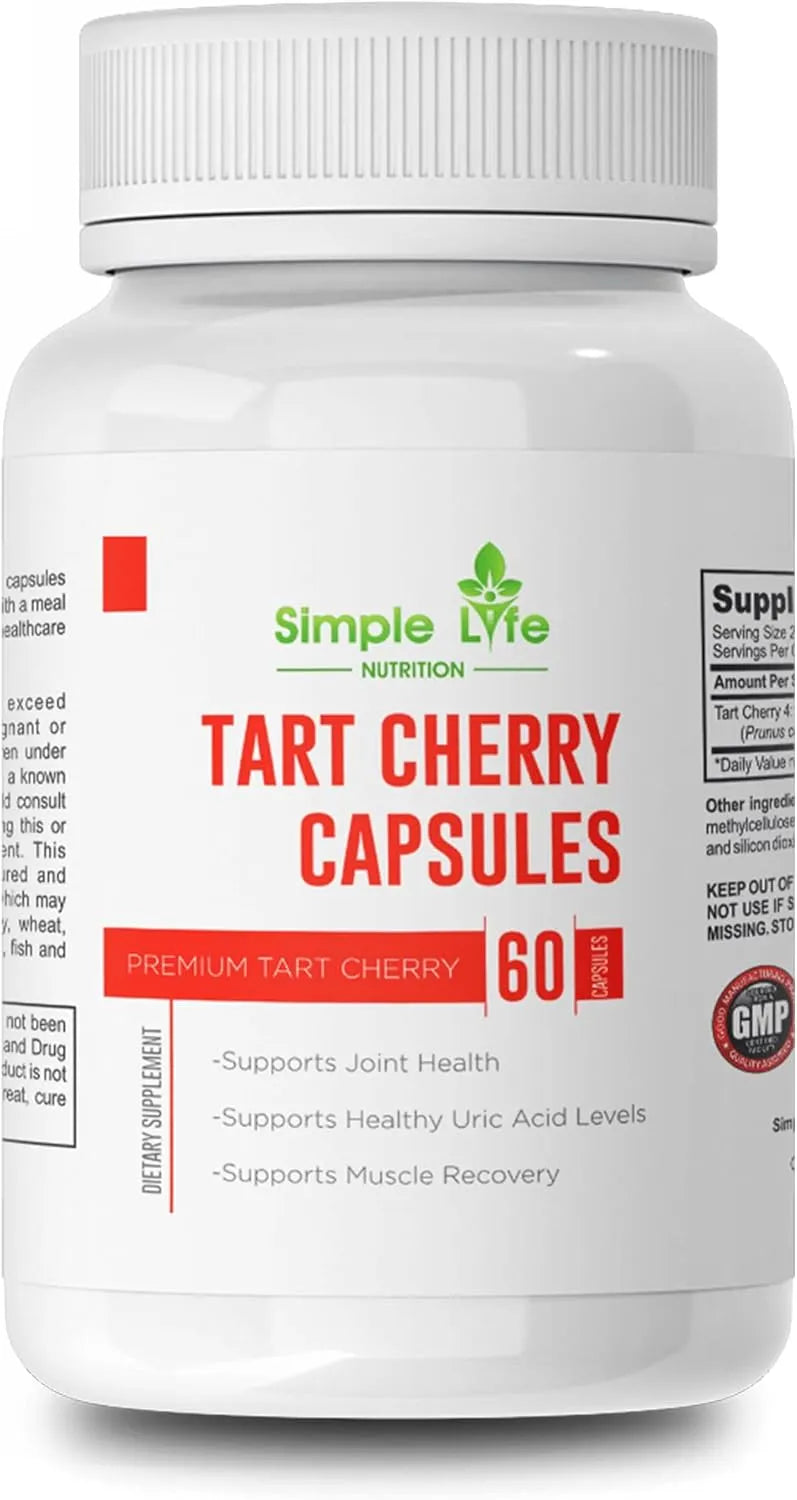 SIMPLE LIFE NUTRITION - Simple Life Nutrition Tart Cherry Extract 60 Capsulas - The Red Vitamin MX - Suplementos Alimenticios - {{ shop.shopifyCountryName }}