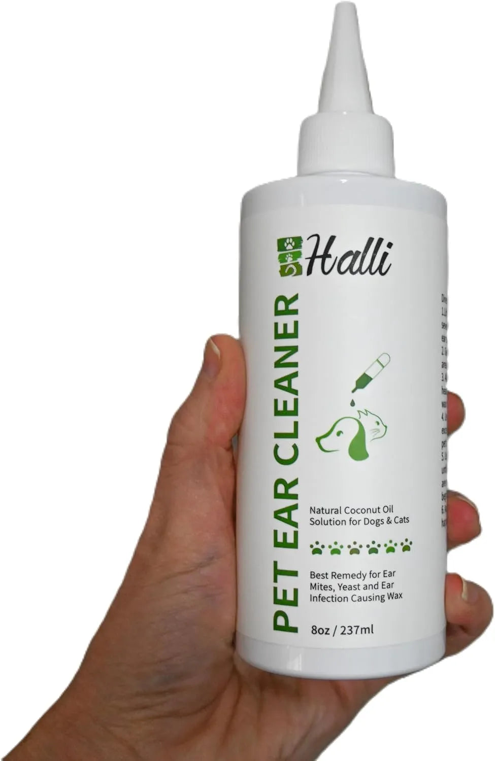 HALLI - HALLI Jamaican Inspired Plant-Based Dog Ear Cleaner with Coconut Oil and Aloe Vera 8 Fl.Oz. - The Red Vitamin MX - Cuidado Del Oído De Perros - {{ shop.shopifyCountryName }}