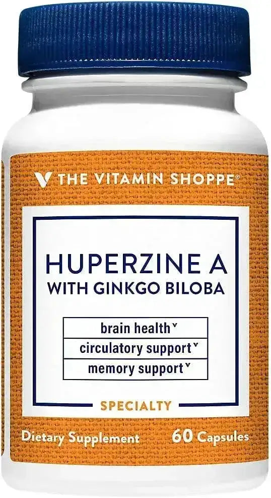 THE VITAMIN SHOPPE - The Vitamin Shoppe Huperzine A with Ginkgo Biloba 60 Capsulas - The Red Vitamin MX - Suplementos Alimenticios - {{ shop.shopifyCountryName }}