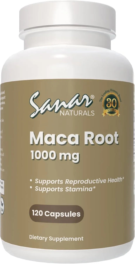 SANAR NATURALS - Sanar Naturals Maca Root 1000Mg. 120 Capsulas - The Red Vitamin MX - Suplementos Alimenticios - {{ shop.shopifyCountryName }}