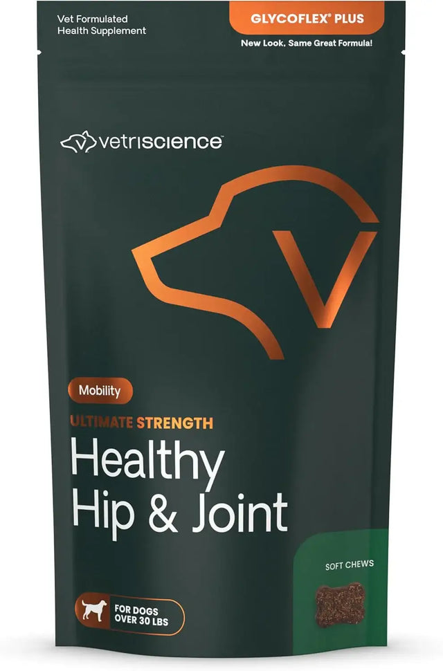 VETRISCIENCE - VetriScience GlycoFlex Ultimate Strength Healthy Hip & Joint Peanut Butter Flavor 120 Masticables - The Red Vitamin MX - Cuidado De Cadera Y Articulaciones Para Perros - {{ shop.shopifyCountryName }}