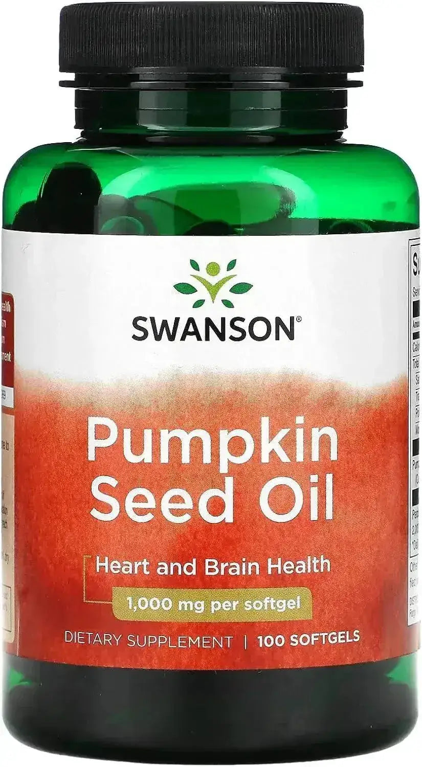 SWANSON - Swanson Pumpkin Seed Oil 1000Mg. 100 Capsulas Blandas - The Red Vitamin MX - Suplementos Alimenticios - {{ shop.shopifyCountryName }}