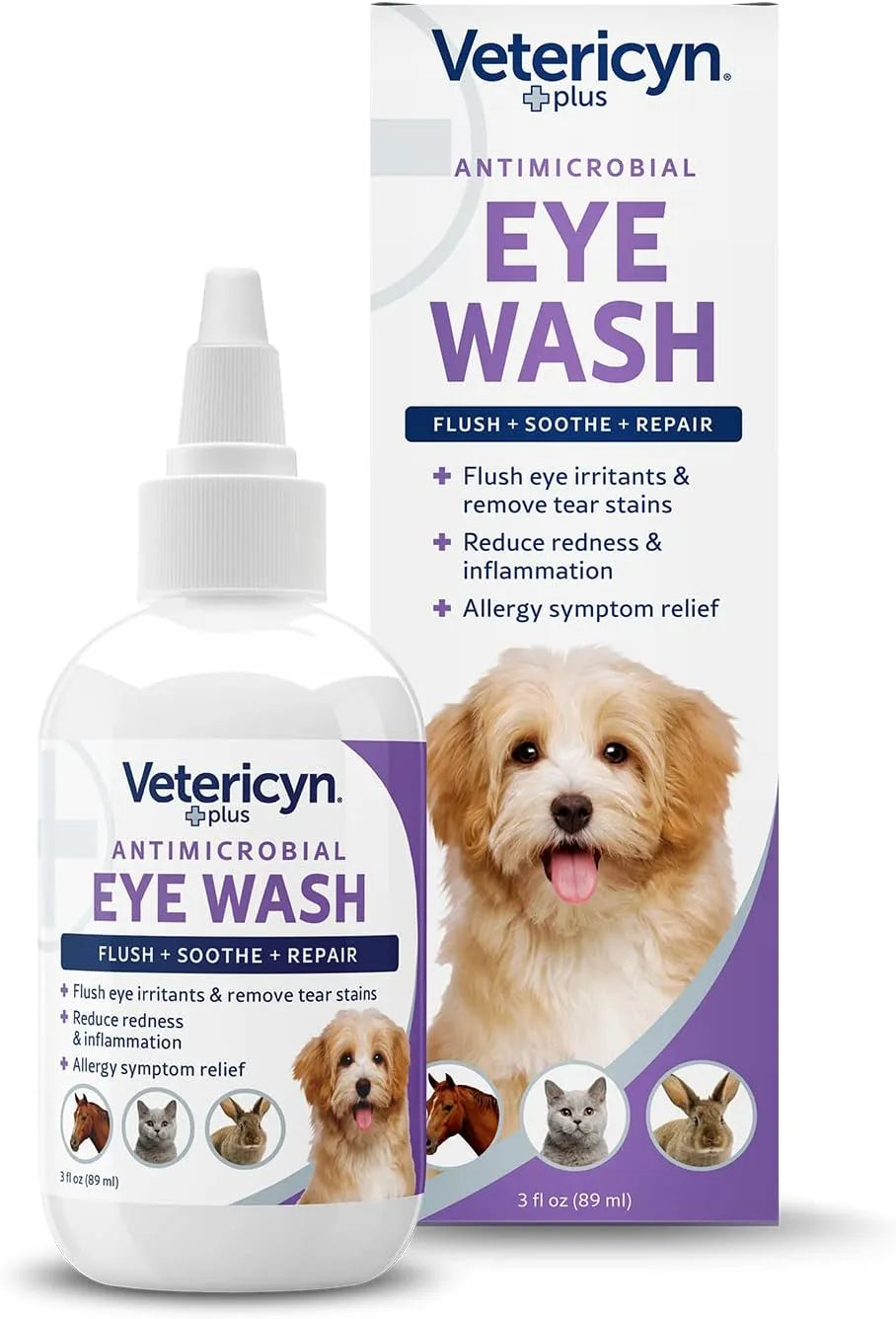 VETERICYN - Vetericyn Plus Dog and Cat Eye Wash 3 Fl.Oz. - The Red Vitamin MX - Cuidado De Los Ojos De Los Perros - {{ shop.shopifyCountryName }}