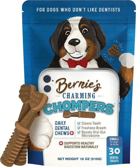 BERNIE'S - Bernie's Charming Chompers Daily Dental Chews Small Dogs 16-25 lb 510Gr. - The Red Vitamin MX - Cuidado Dental Para Perros - {{ shop.shopifyCountryName }}