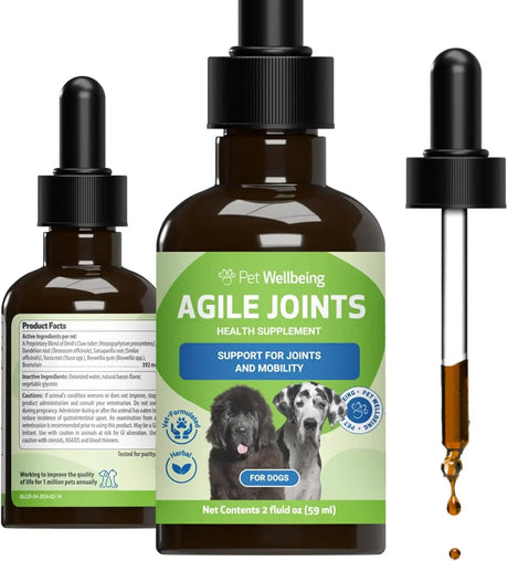 PET WELLBEING - Pet Wellbeing Agile Joints for Dogs 2 Fl.Oz. - The Red Vitamin MX - Cuidado De Cadera Y Articulaciones Para Perros - {{ shop.shopifyCountryName }}