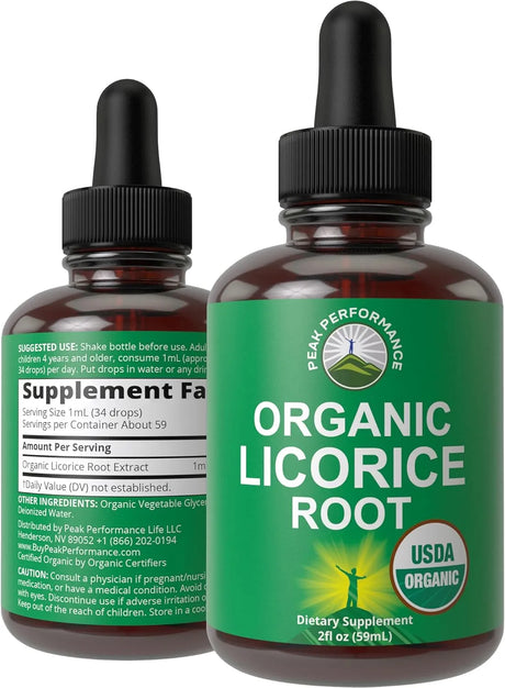 PEAK PERFORMANCE - Peak Performance USDA Organic Licorice Root Extract 2 Fl.Oz. - The Red Vitamin MX - Suplementos Alimenticios - {{ shop.shopifyCountryName }}