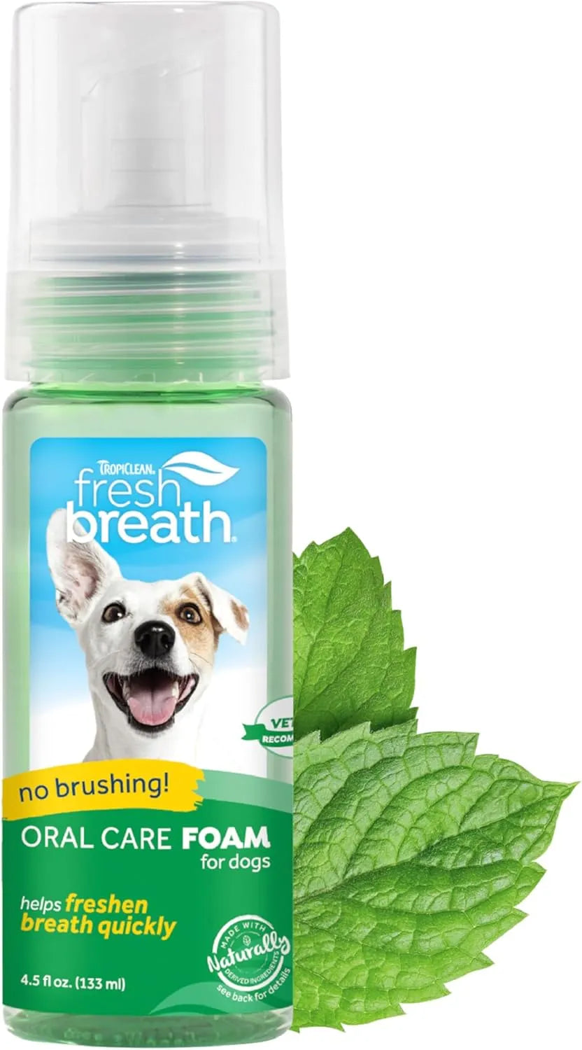 TROPICLEAN - TropiClean Fresh Breath Dental Foam Spray for Dogs & Cats 133Ml. - The Red Vitamin MX - Cuidado Dental Para Perros - {{ shop.shopifyCountryName }}