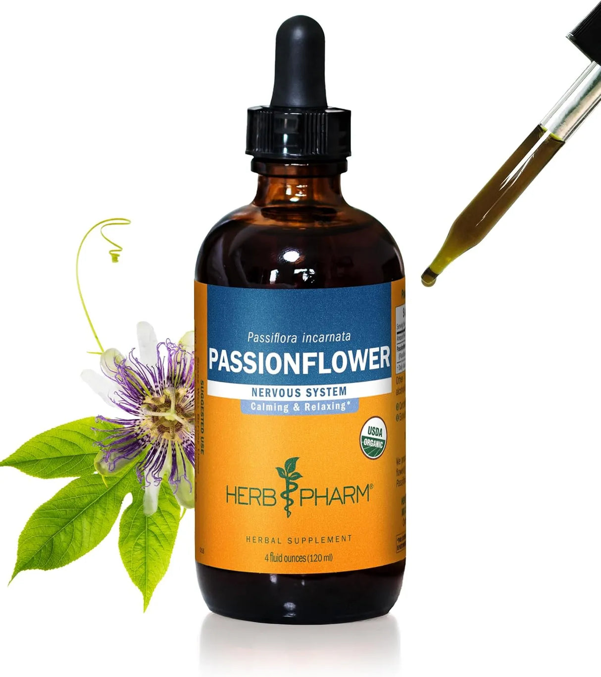 HERB PHARM - Herb Pharm Certified Organic Passionflower Extract 120Ml. - The Red Vitamin MX - Suplementos Alimenticios - {{ shop.shopifyCountryName }}