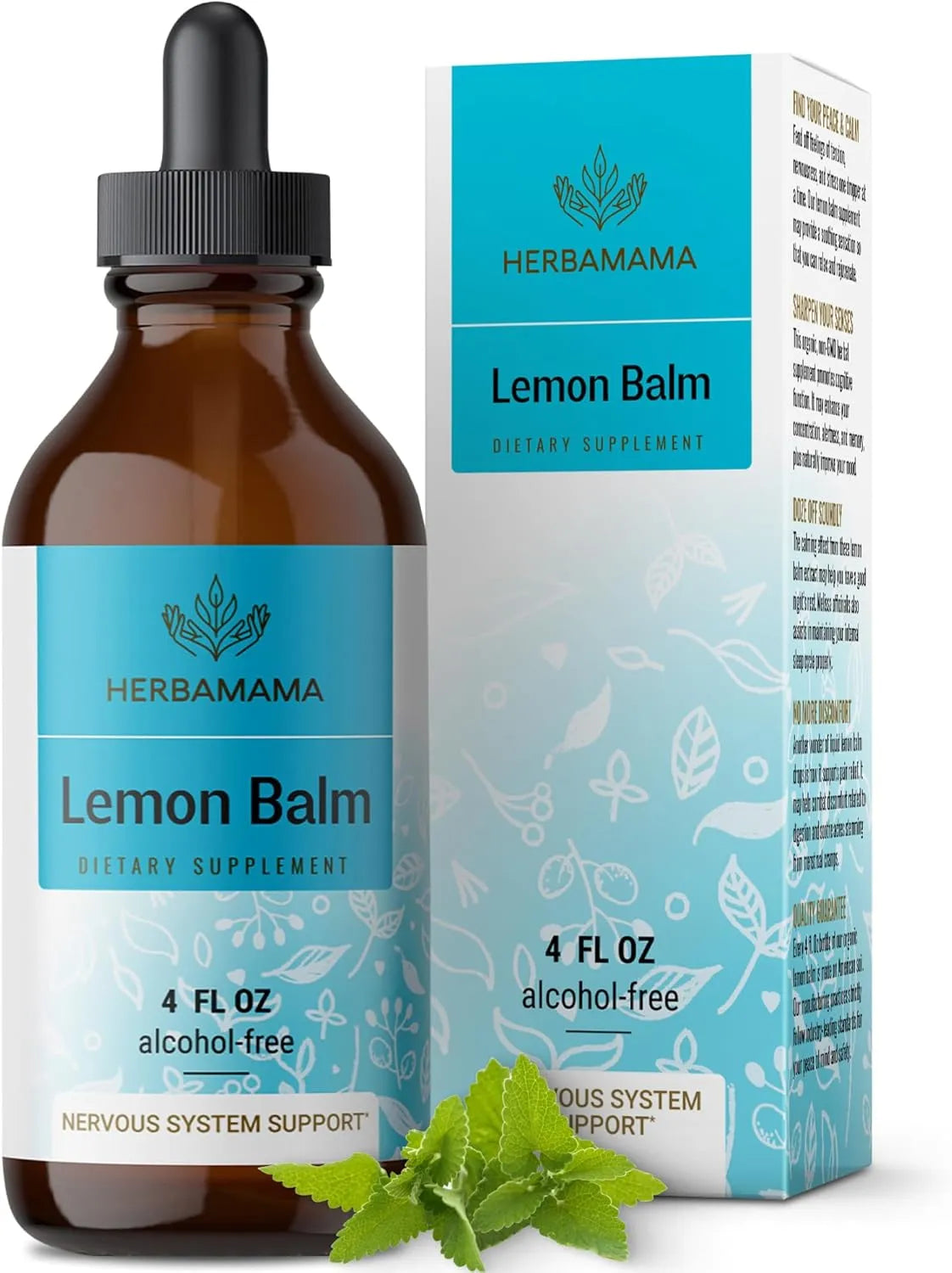 HERBAMAMA - HERBAMAMA Lemon Balm Tincture 4 Fl.Oz. - The Red Vitamin MX - Suplementos Alimenticios - {{ shop.shopifyCountryName }}