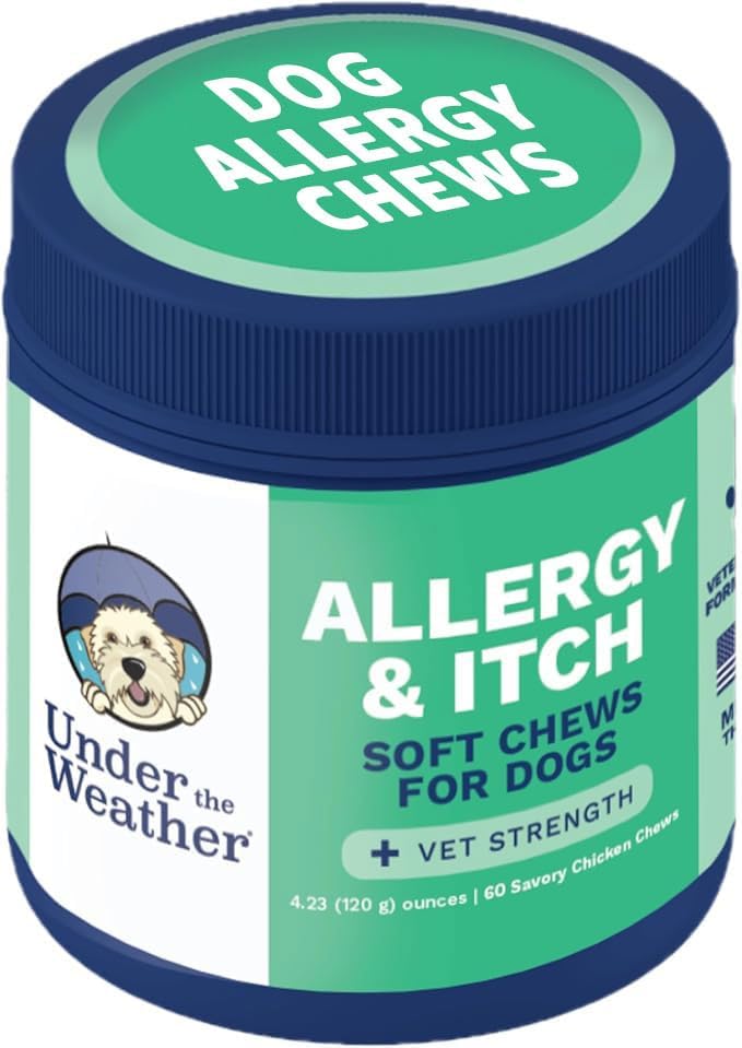 Under the Weather Allergy & Itch Pet Allergy Chews for Dogs 60 Masticables