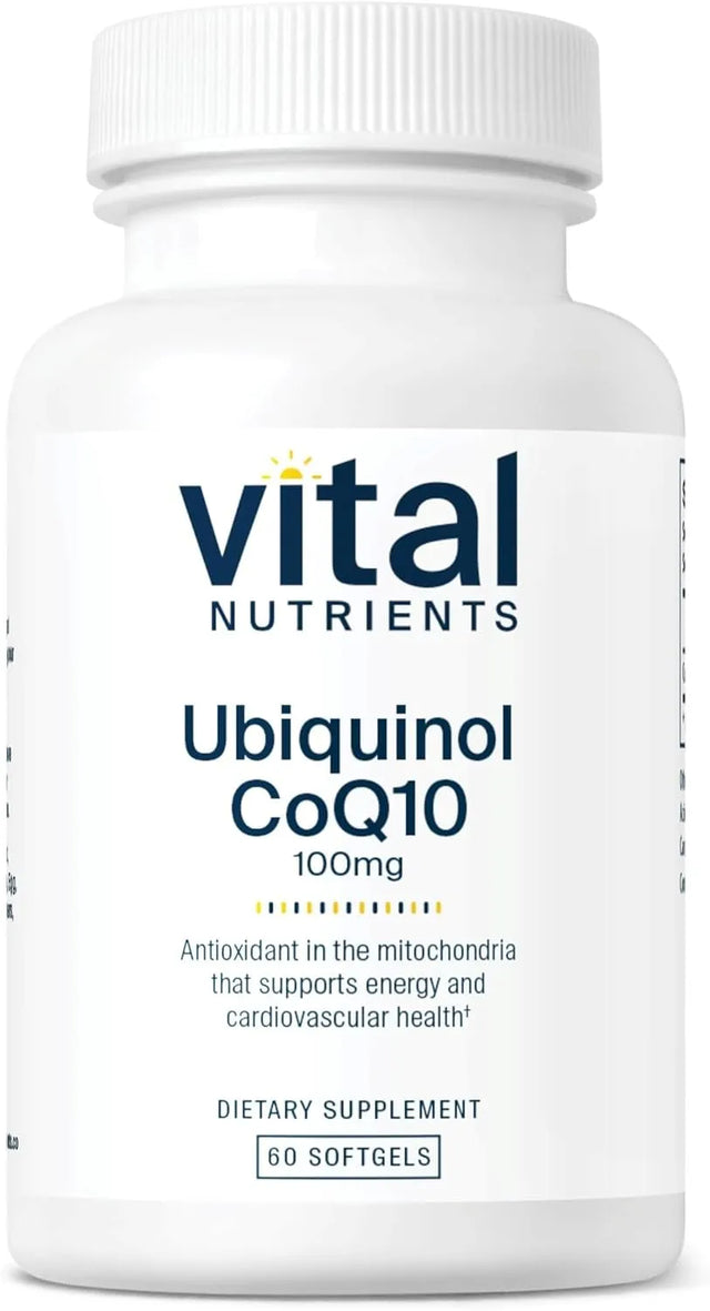 VITAL NUTRIENTS - Vital Nutrients Ubiquinol CoQ10 100Mg. 60 Capsulas Blandas - The Red Vitamin MX - Suplementos Alimenticios - {{ shop.shopifyCountryName }}