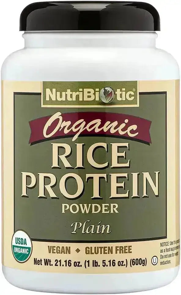 NUTRIBIOTIC - NutriBiotic Certified Organic Plain Rice Protein 600Gr. - The Red Vitamin MX - Suplementos Alimenticios - {{ shop.shopifyCountryName }}