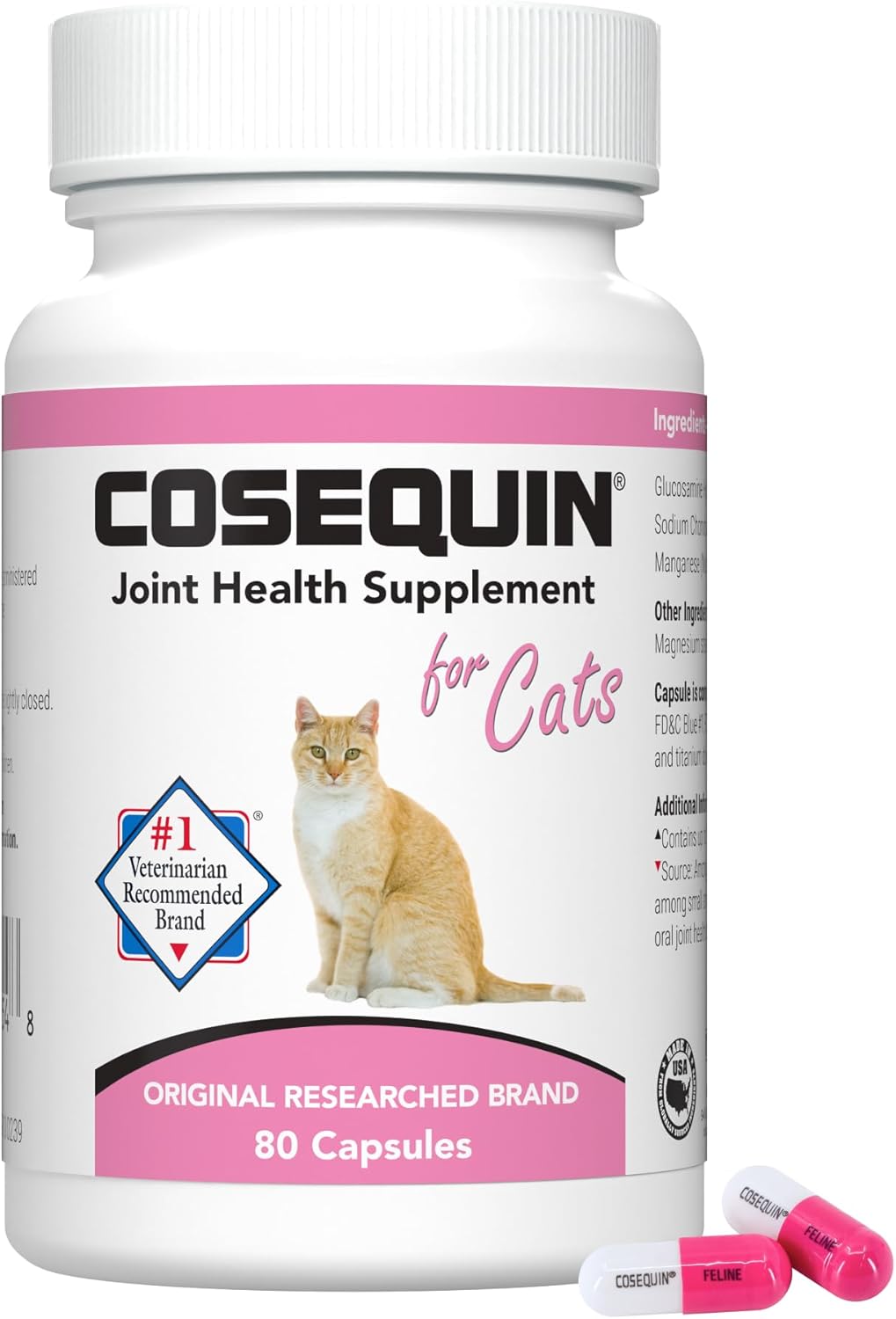 Nutramax Cosequin 80 Sprinkle Capsules for Cats 80 Capsulas