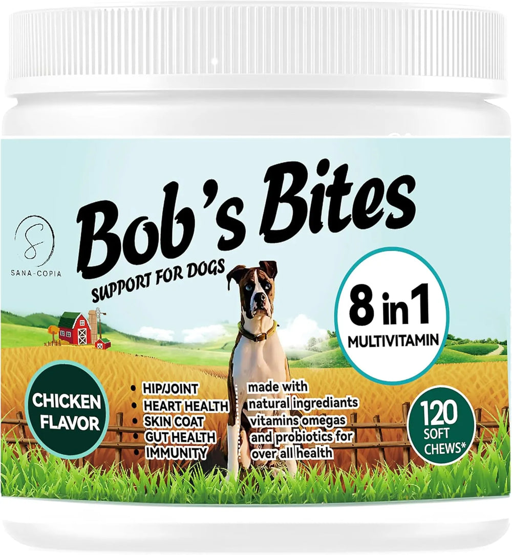 BOB'S BITES - Bob’s Bites Dog Multivitamin Treats 120 Masticables - The Red Vitamin MX - Multivitamínicos Para Perros - {{ shop.shopifyCountryName }}