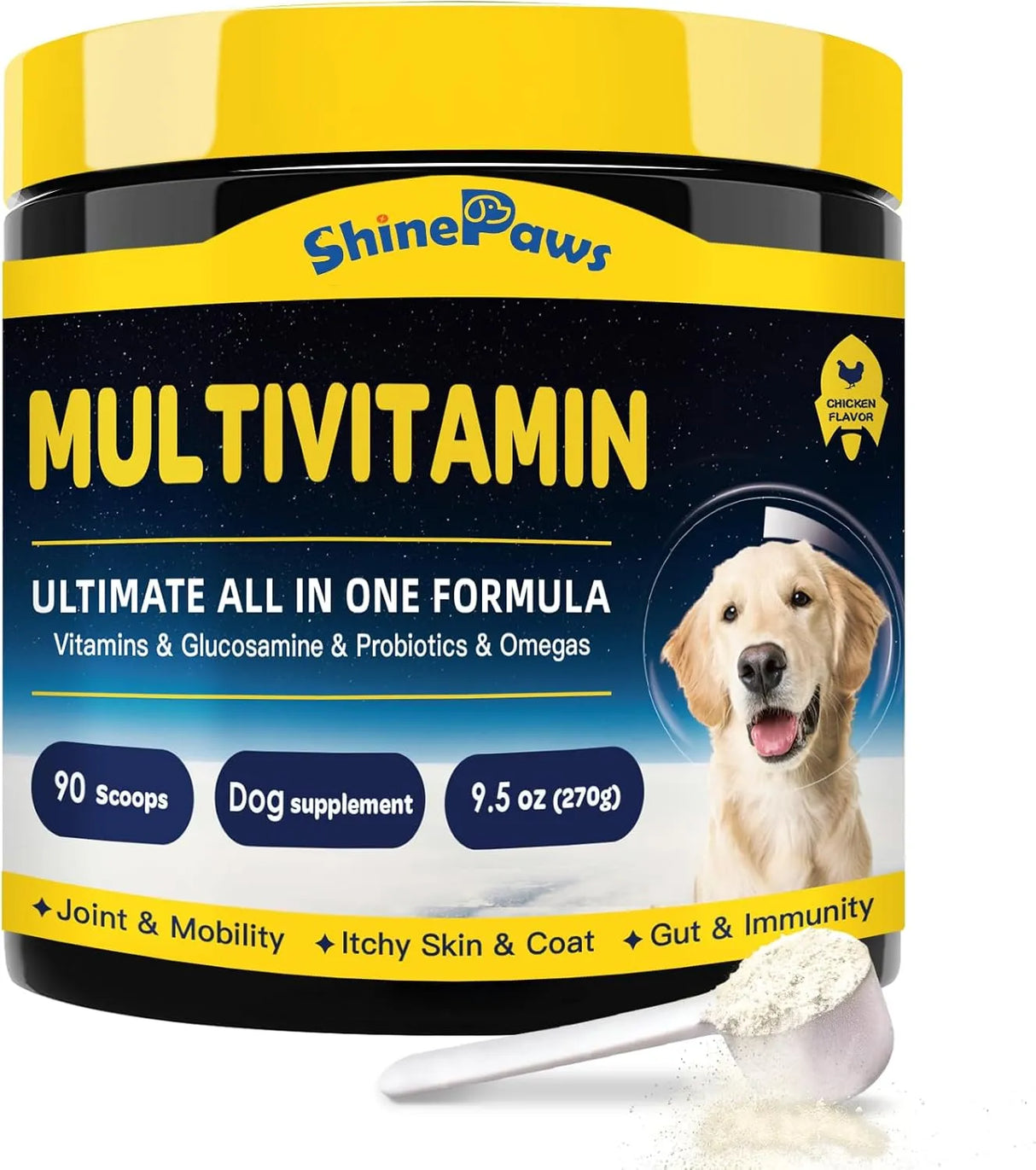 SHINEPAWS - SHINEPAWS Dog Multivitamin Powder 90 Servicios 270Gr. - The Red Vitamin MX - Multivitamínicos Para Perros - {{ shop.shopifyCountryName }}