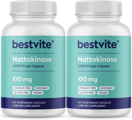 BESTVITE - BESTVITE Nattokinase 100Mg. 120 Capsulas 2 Pack - The Red Vitamin MX - Suplementos Alimenticios - {{ shop.shopifyCountryName }}