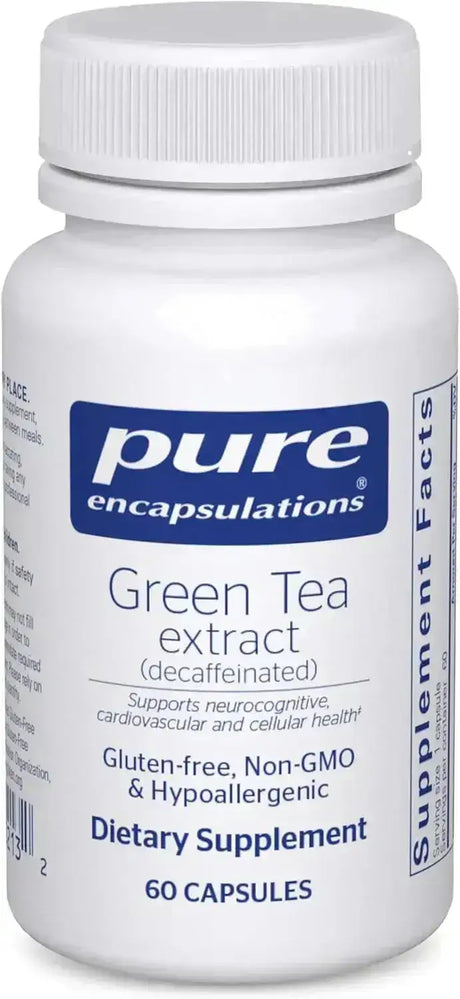 PURE ENCAPSULATIONS - Pure Encapsulations Green Tea Extract 60 Capsulas - The Red Vitamin MX - Suplementos Alimenticios - {{ shop.shopifyCountryName }}