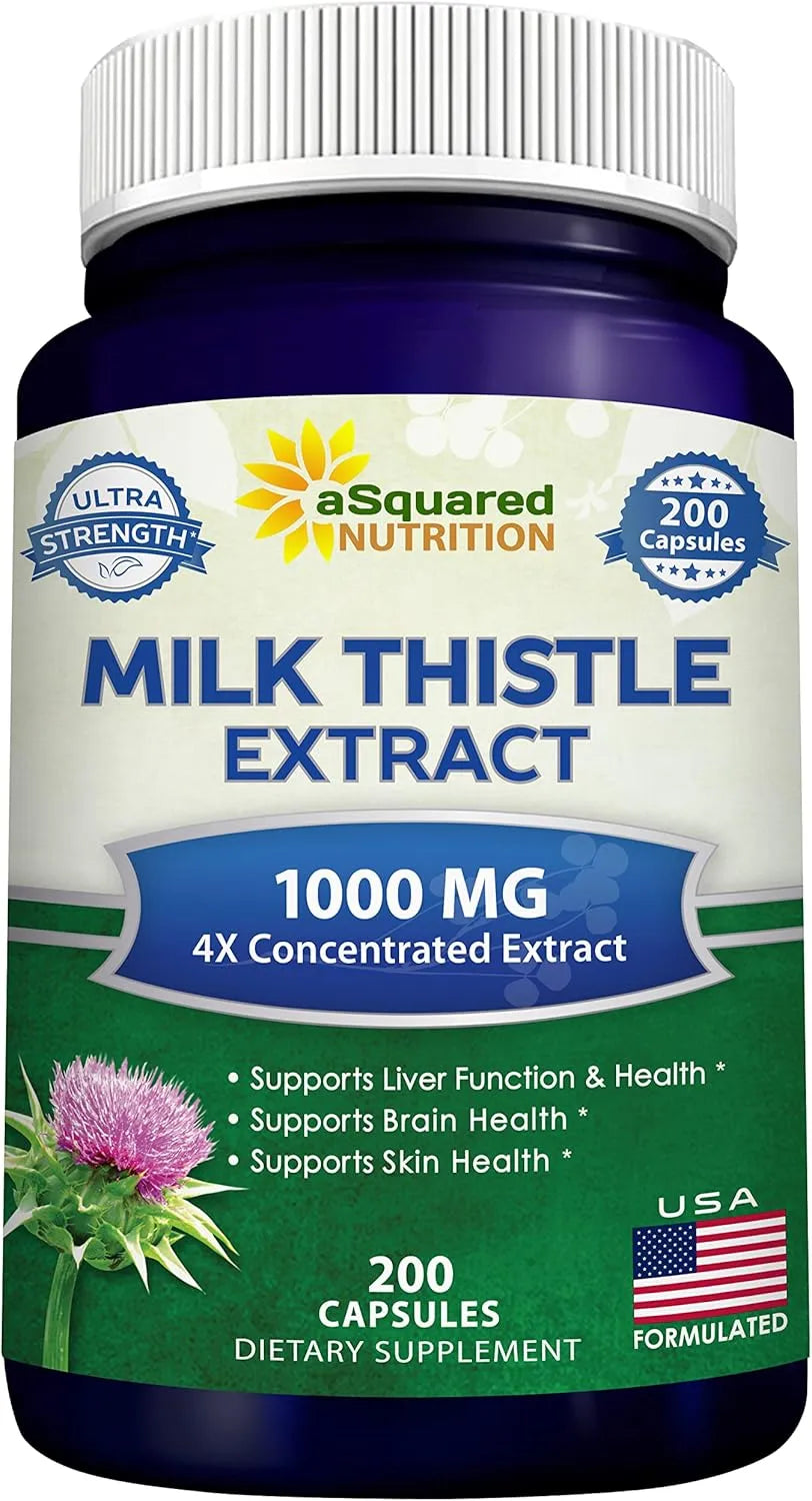 ASQUARED NUTRITION - aSquared Nutrition Milk Thistle 1000Mg. 200 Capsulas - The Red Vitamin MX - Suplementos Alimenticios - {{ shop.shopifyCountryName }}