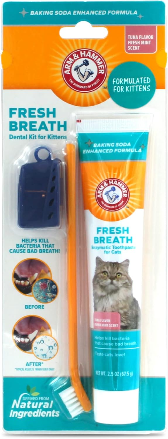 Arm & Hammer Cat Dental Kit Tuna and Fresh Mint Flavors