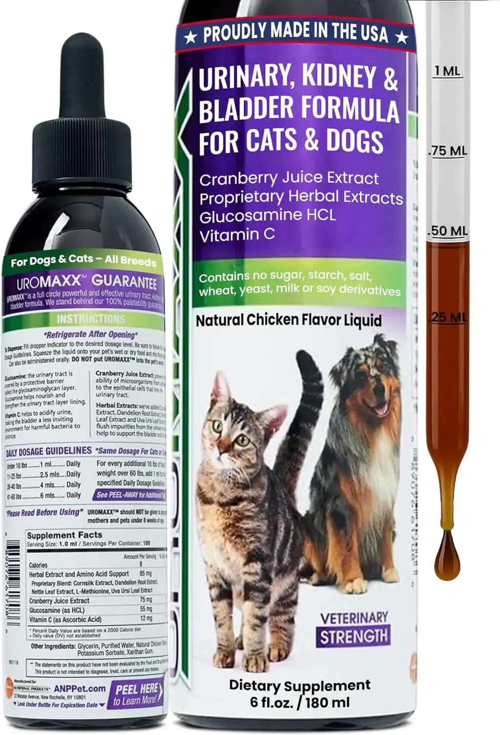 UROMAXX - UroMAXX Cat & Dog Urinary Tract Treatment Chicken Flavor 6 Fl.Oz. - The Red Vitamin MX - Salud De Tracto Urinario Para Perros - {{ shop.shopifyCountryName }}
